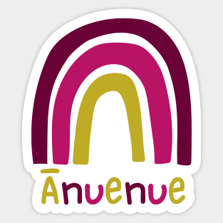 ānuenue rainbow. ʻōlelo hawaiʻi. hawaiian language. ʻōlelo vocabulary terms. hawaii sayings Sticker